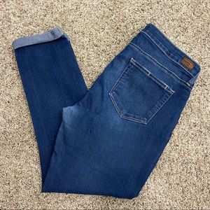 PAIGE Ladies Size 31  Kylie Crop Blue Jeans